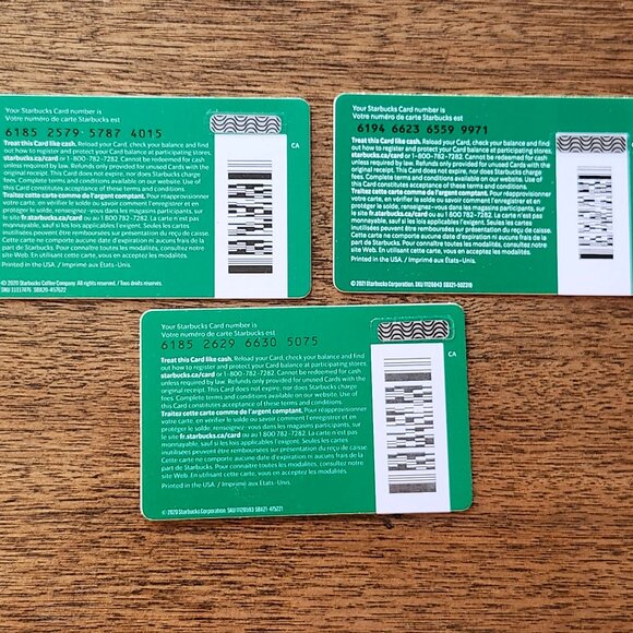 ADORABLE FALL Starbucks Halloween Gift Cards 2020-2021 Starbucks Thanksgiving - Picture 2 of 3